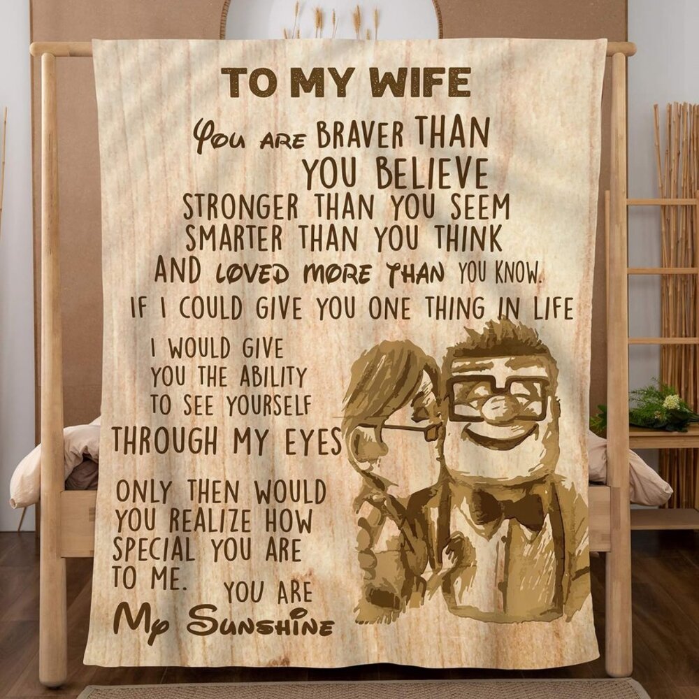 Brand New "To My Wife" Blanket /130*150cm